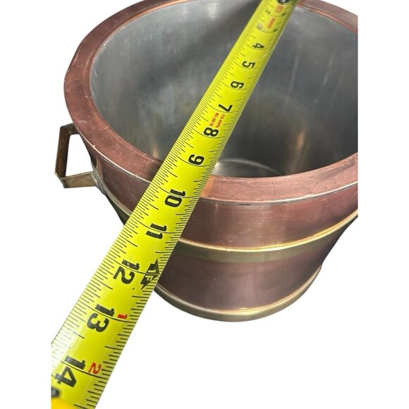 Copper Brass & Stainless Steel Ice Bucket James Casey Hand Made Arts & Crafts - Picture 14 of 16